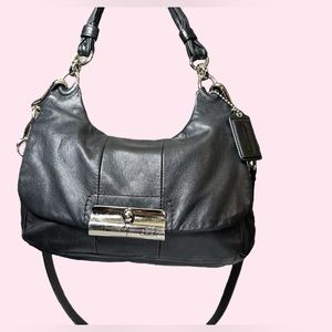 GUC Coach Kristen Bag Black Leather 16931